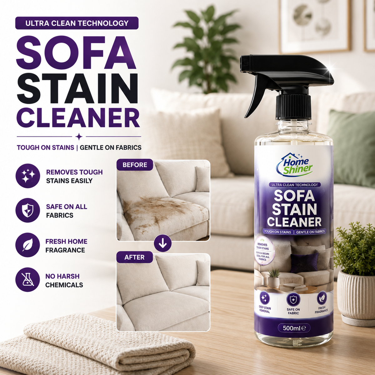 Sofa Cleaner & Stain Remover 500ml