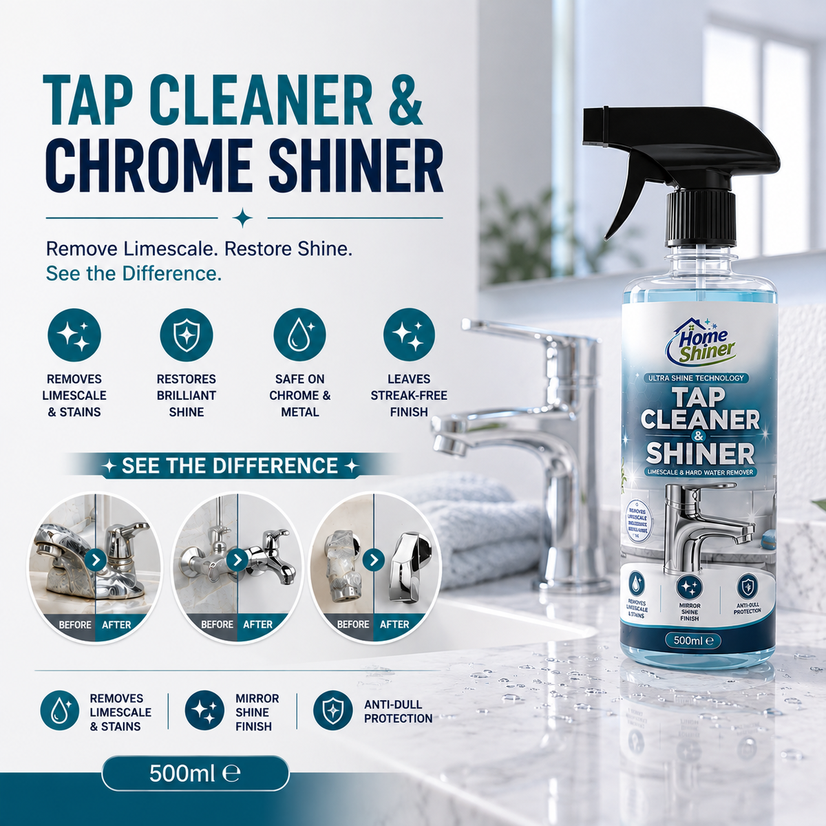 Tap Cleaner & Shiner 500ml